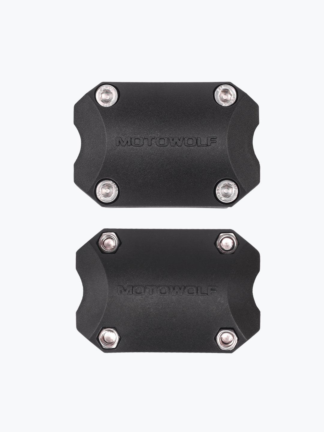 Motowolf Crash guard Protection Clip Square One piece Black - Moto Modz