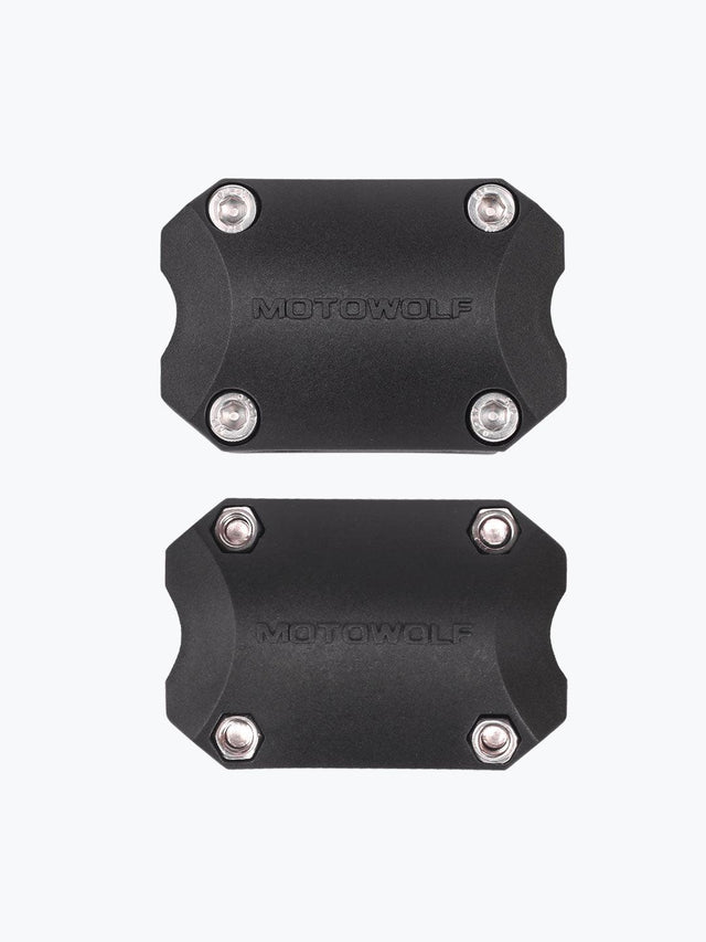Motowolf Crash guard Protection Clip Square One piece Black - Moto Modz