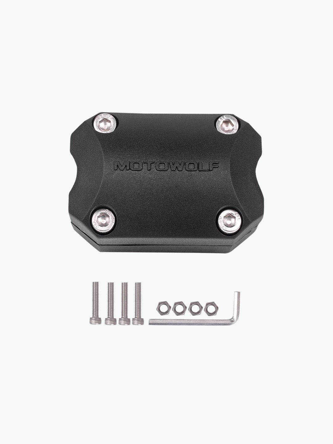 Motowolf Crash guard Protection Clip Square One piece Black - Moto Modz