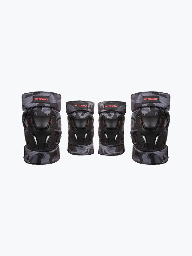 Motowolf Knee & Elbow Pad Short Camo 1010 - Moto Modz
