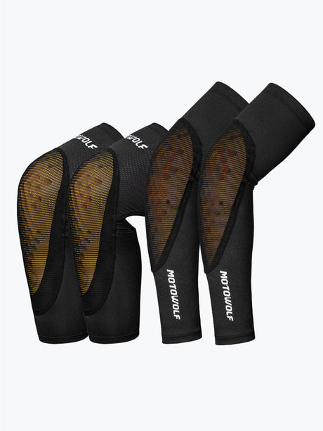 Motowolf Knee Pad Black 1030 - Moto Modz