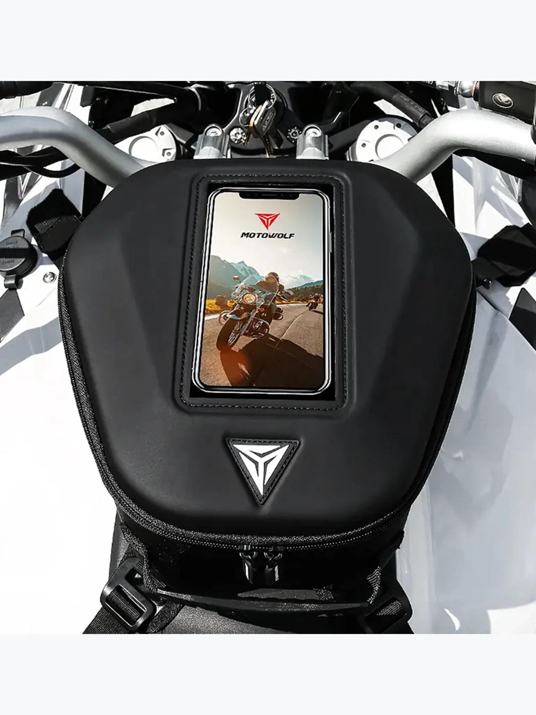 Motowolf Tank Bag Black 0702 - Moto Modz
