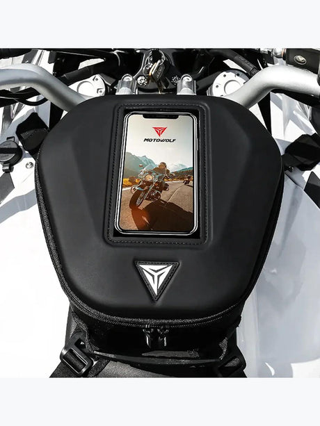 Motowolf Tank Bag Black 0702 - Moto Modz