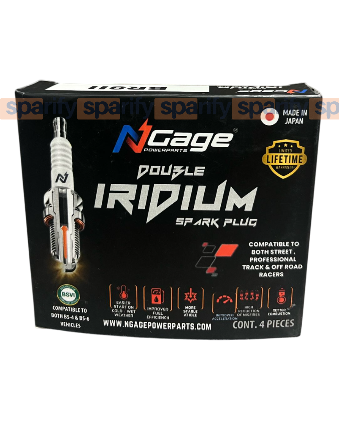 YAMAHA MT 15 - MT 03 | NGAGE double iridium spark plug | MADE IN JAPAN