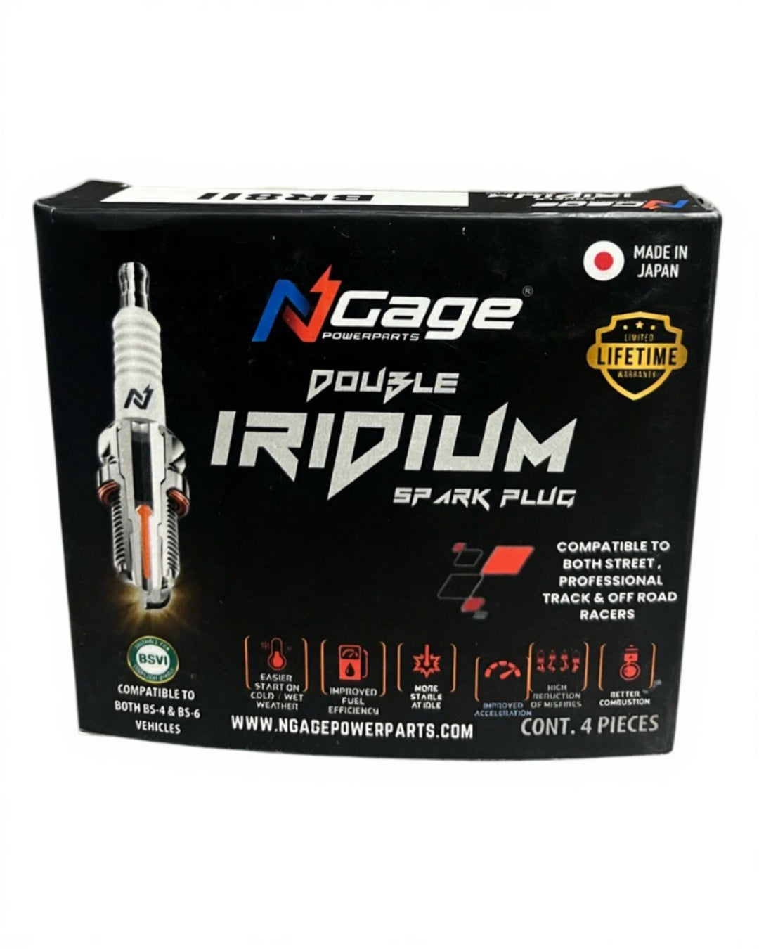 APRILIA SR 125 / 150 | NGAGE double iridium spark plug | MADE IN JAPAN