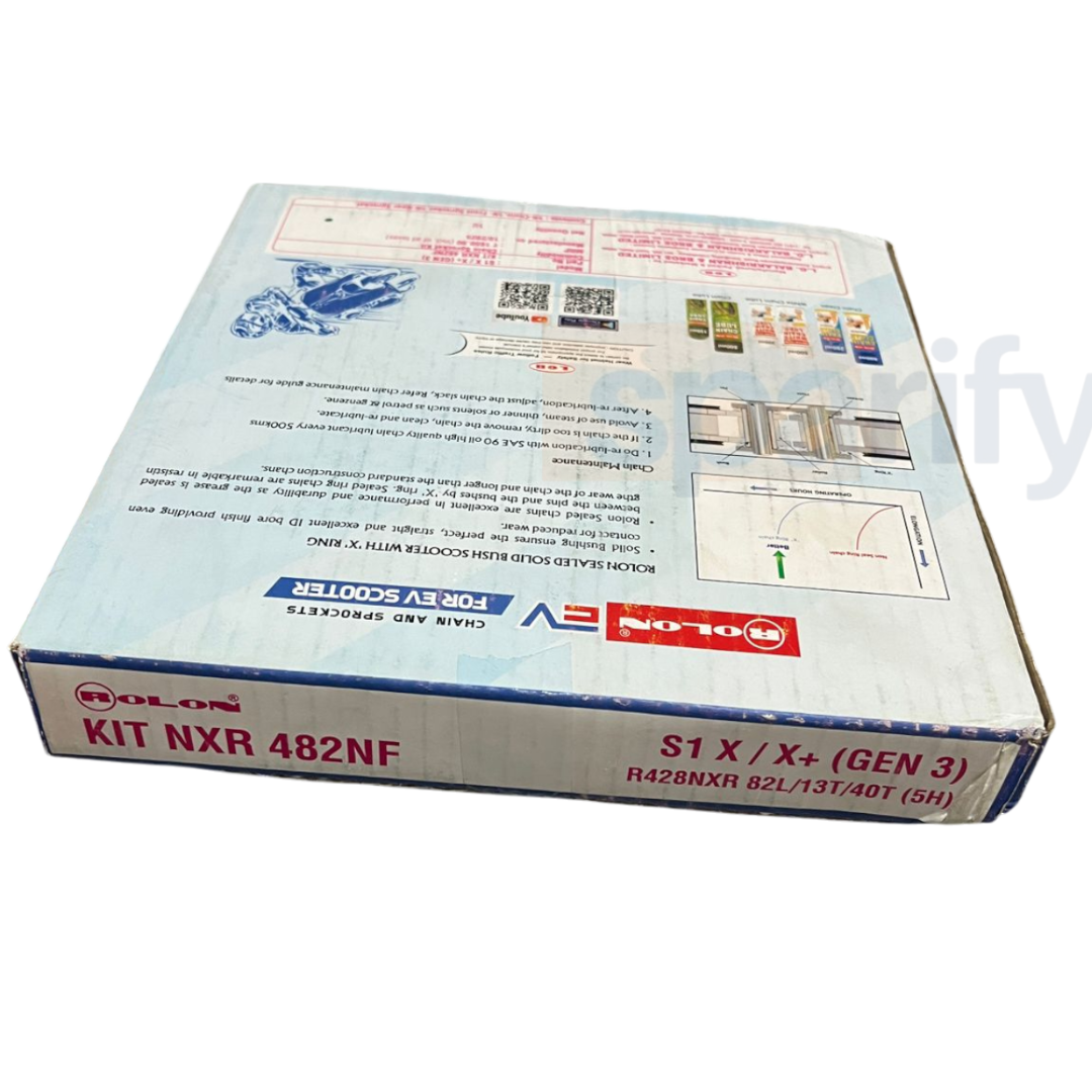 Ola S1X - X+ ( Gen 3 ) Chain Sprocket kit - Rolon - NXR 482NF