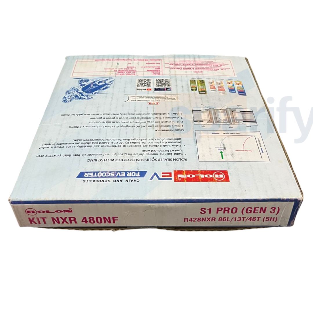 Ola S1 PRO ( GEN 3 ) Chain Sprocket kit - Rolon - NXR 480NF