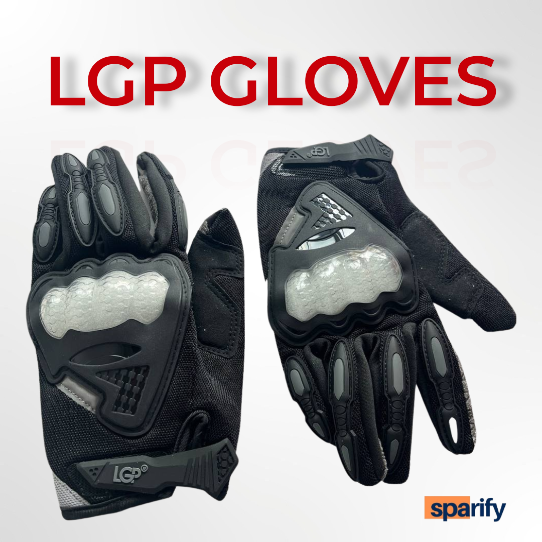 LGP motocross riding gloves | Black (grey)