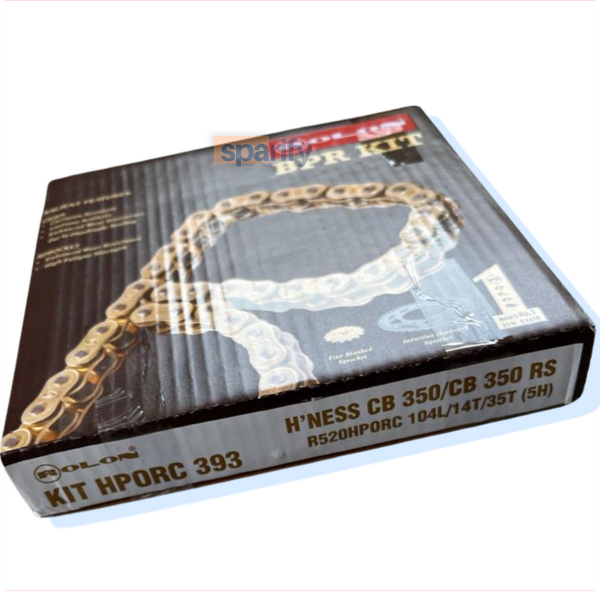 Honda highness cb350 / RS 350 Brass chain sprocket kit by Rolon