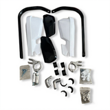 Handguard with aluminium brace compatible for all motorcycles - White