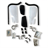 Handguard with aluminium brace compatible for all motorcycles - White