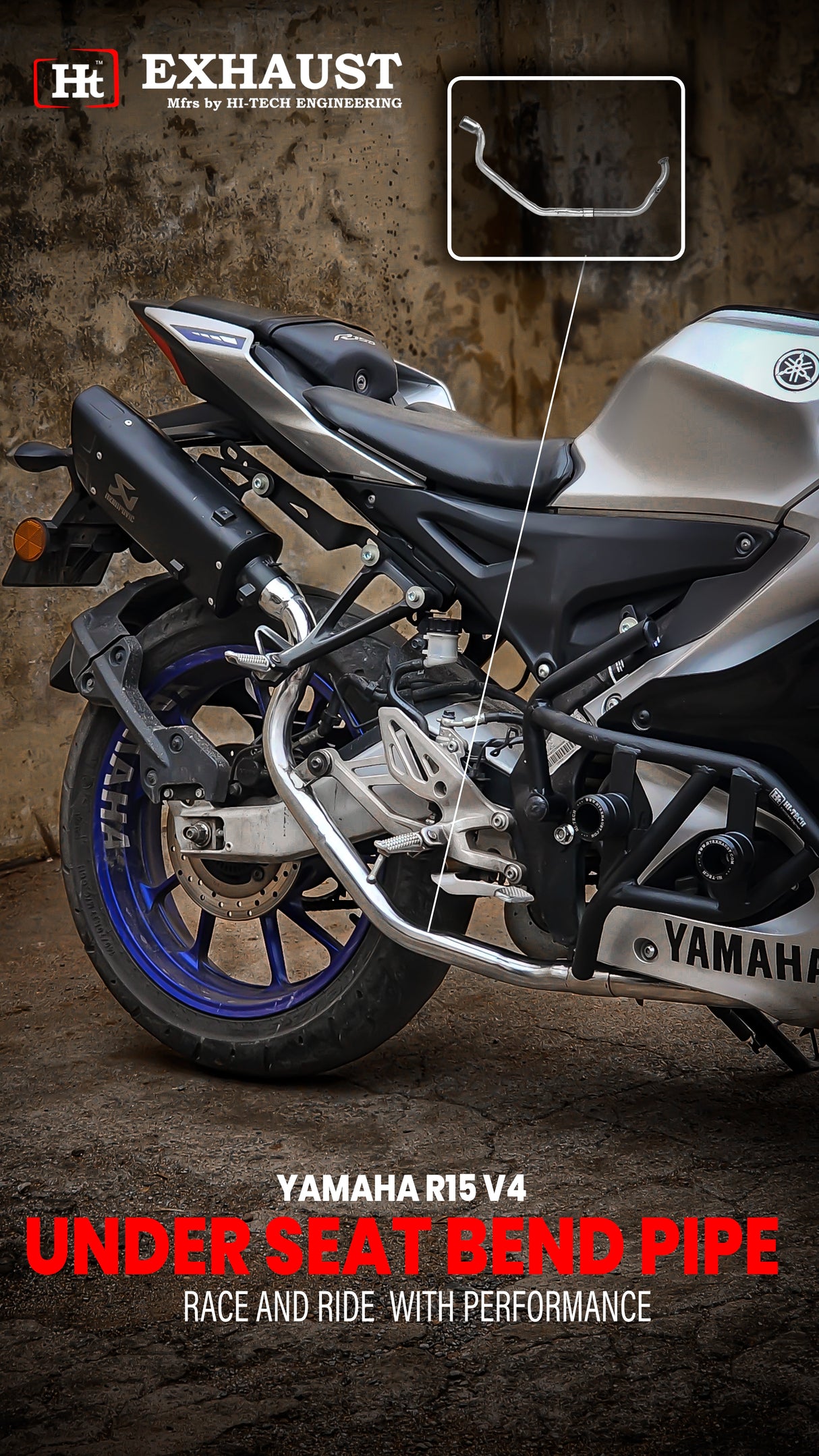 R15 V4/M UNDER SEAT BEND / SB 939