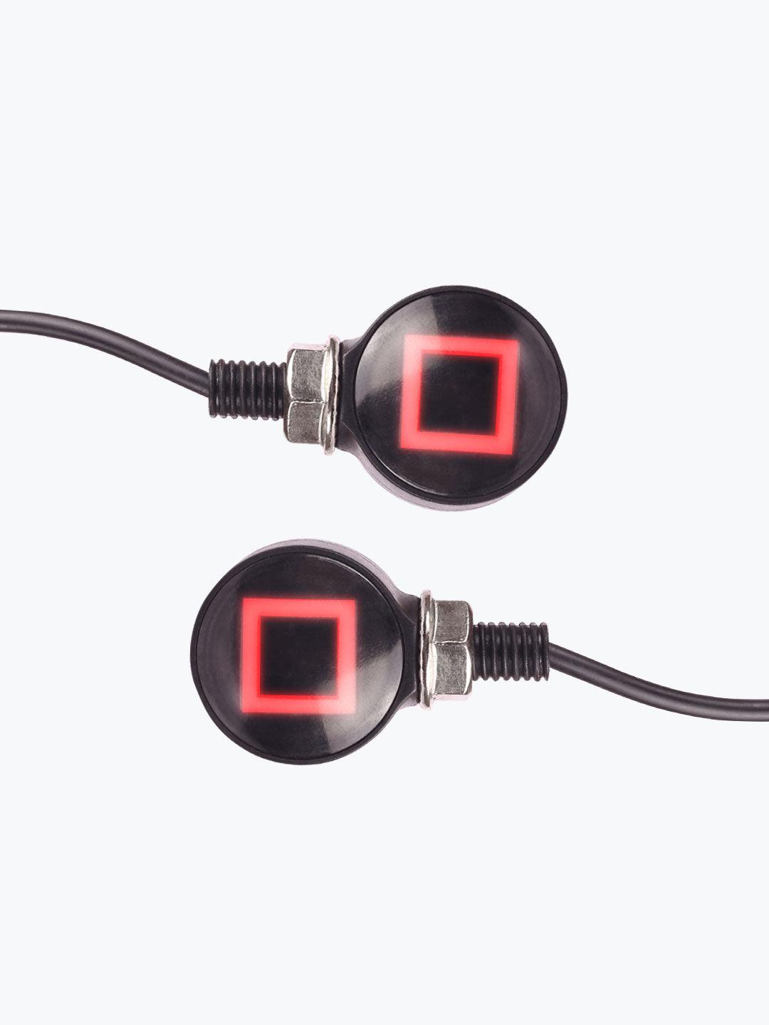 Racing Indicator Square Red - Moto Modz
