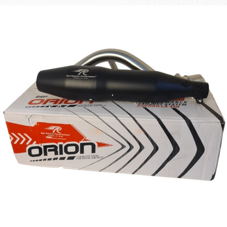 RE Guerrilla 450 Red Rooster Performance exhaust Orion (Black)