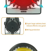 LIU HJG - Original Mini Driving Fog Lights 40W Dual Colour For universal Motorcycle/Scooters/Cars/Jeeps( UPGRADED VERSION)