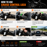 LGP Universal Motorcycle Cruise Control Lock – Throttle Assist for All Bikes