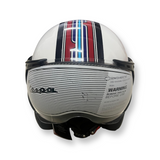 Vespa v stripes helmet - WHITE ( ORIGINAL)