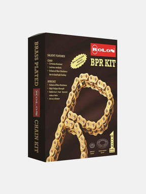 Rolon Brass Chain Sprocket Kit For Himalayan - Moto Modz