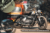 Royal Enfield Super Meteor 650 Red Rooster Astral PRO Exhaust - Moto Modz