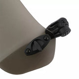 UNIVERSAL MOTORCYCLE WINDSHIELD EXTENDER (ADJUSTABLE SPOILER CLAMP ON WINDSHIELD DEFLECTOR) - SMOKE