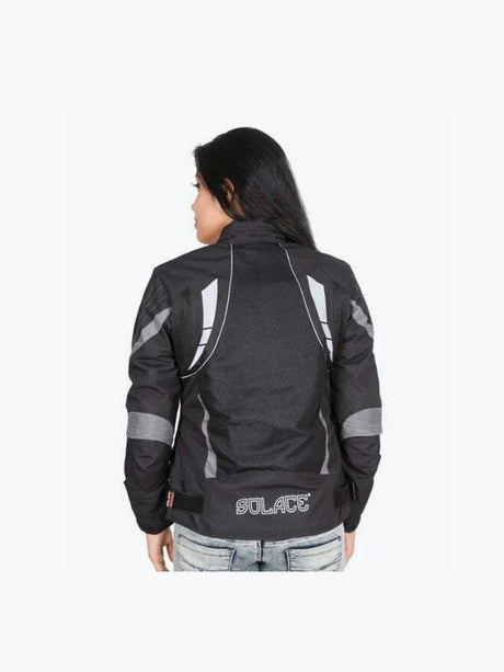 Solace Jacket Asmi V3.0 Ladies Black Grey - Moto Modz