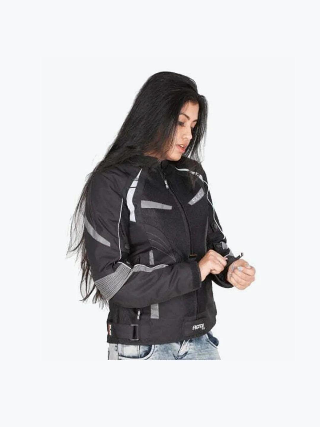 Solace Jacket Asmi V3.0 Ladies Black Grey - Moto Modz