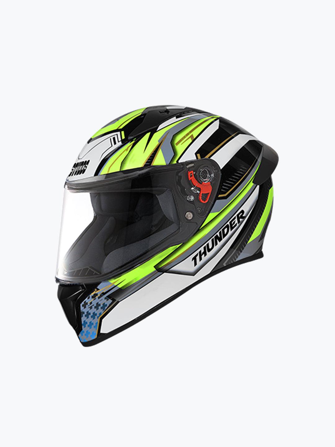 STUDDS THUNDER D8 MATT BLACK N5 YELLOW - Moto Modz