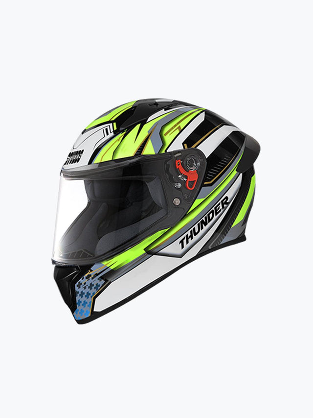 STUDDS THUNDER D8 MATT BLACK N5 YELLOW - Moto Modz