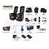 TAANC Nomad Twin Panniers – Stealth Black | 36L Aluminium Side Boxes for All Motorcycles