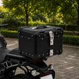 TAANC Urban Arc Top Box – Stealth Black | 45L Aluminium WP Motorcycle Storage Box with Rounded Design