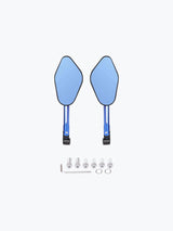 Veloce Mirror Blue LF1001-1 - Moto Modz