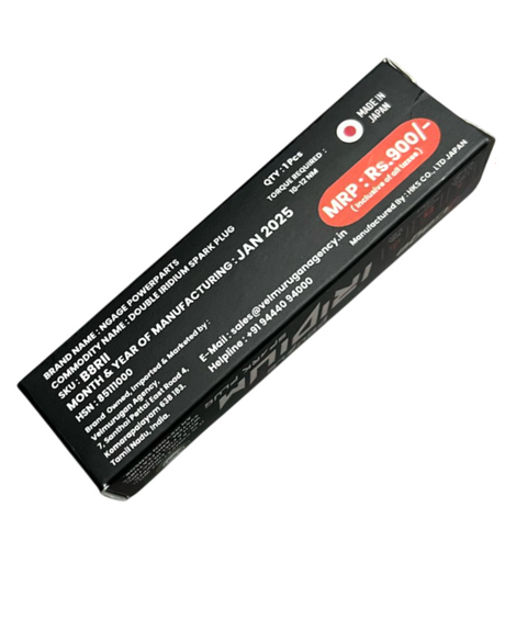 Aprilia SR 125 150 NGage double iridium spark plug made in Japan performance ignition