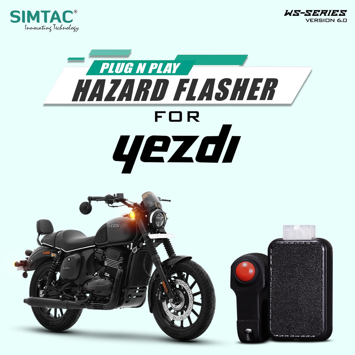 Simtac with switch hazard flasher for yezdi (YZD-WS6)
