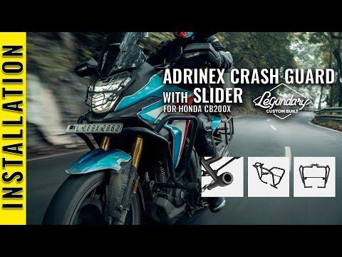 LCB CB200x Adrinex Crashguard With Slider - Moto Modz